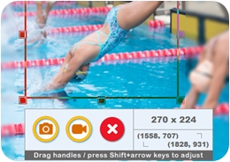 arrow keys to adjust one pixel at a time